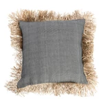 Kép 1/8 - The Cotton Bonita Cushion Cover - Natural Black - 60x60