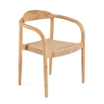 Kép 1/6 - The Amaya Dining Chair - Natural - Outdoor