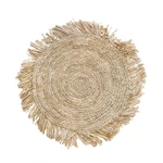 Kép 1/3 - The Fringe Raffia Placemat Round - Natural