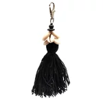 Kép 1/2 - The Cowrie Tassel Keychain - Black