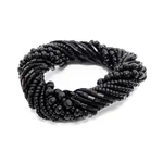 Kép 1/2 - The Beaded Napkin Ring - Black - Set of 4