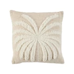 Kép 1/7 - The Isla Palm Cushion Cover - Natural White