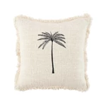 Kép 1/8 - The Gili Palm Cushion Cover - Natural Black