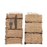 Kép 2/6 - The Oh My Gee Cutlery Holder - Beige Black - Set of 4