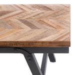 Kép 5/6 - The Herringbone Bench - Natural - 110