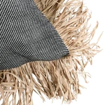 Kép 7/8 - The Cotton Bonita Cushion Cover - Natural Black - 60x60