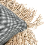 Kép 7/9 - The Cotton Bonita Cushion Cover - Natural Black - 40x40