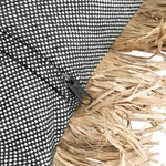 Kép 6/9 - The Cotton Bonita Cushion Cover - Natural Black - 40x40