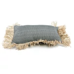 Kép 6/10 - The Cotton Bonita Cushion Cover - Natural Black - 30x50