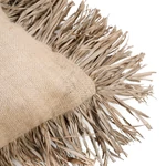 Kép 4/7 - The Jute Bonita Cushion Cover - Natural - 60x60