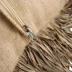 Kép 6/7 - The Jute Bonita Cushion Cover - Natural - 60x60