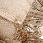 Kép 5/6 - The Jute Bonita Cushion Cover - Natural - 40x40