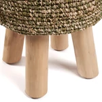 Kép 8/8 - The Raffia Tressed Stool - Jungle Green