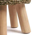 Kép 5/8 - The Raffia Tressed Stool - Jungle Green