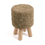 Kép 4/8 - The Raffia Tressed Stool - Jungle Green
