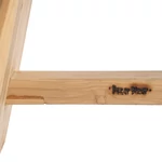 Kép 4/7 - The Suar Stool with Leather - Natural Black