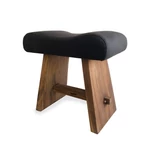 Kép 3/7 - The Suar Stool with Leather - Natural Black
