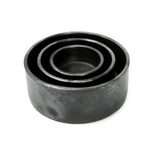 Kép 5/5 - The Burned Cylinder Dish - Black - Set of 3