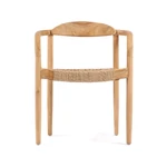 Kép 3/6 - The Amaya Dining Chair - Natural - Outdoor