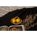 Kép 4/6 - The Linen Tablecloth - Black - 180x300