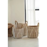 Kép 2/7 - The Straight Stitched Macrame Basket - Natural White - S