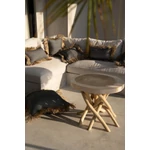 Kép 4/8 - The Cotton Bonita Cushion Cover - Natural Black - 60x60