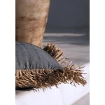 Kép 3/8 - The Cotton Bonita Cushion Cover - Natural Black - 60x60