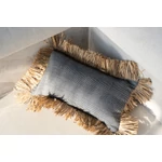 Kép 4/10 - The Cotton Bonita Cushion Cover - Natural Black - 30x50