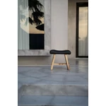 Kép 2/7 - The Suar Stool with Leather - Natural Black
