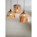 Kép 2/4 - The Abaca Bird Cage Pendant - Natural - M
