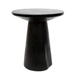 Kép 3/8 - The Timber Conic Side Table - Black - 50