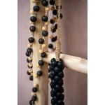 Kép 4/7 - The Wooden Beads with Cotton Tassel - Black