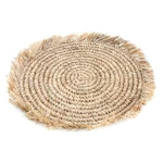 Kép 3/3 - The Fringe Raffia Placemat Round - Natural