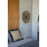 Kép 3/5 - The Raffia Cushion Cover Square - Natural Black - 60x60