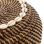 Kép 6/8 - The Colonial Peek-a-Boo Basket - Natural Brown - S