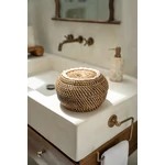 Kép 4/8 - The Colonial Peek-a-Boo Basket - Natural Brown - S