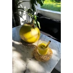 Kép 5/11 - The Fringe Raffia Coaster - Natural