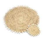 Kép 4/4 - The Raffia Shell Placemat - Natural