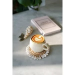 Kép 6/8 - The Raffia Shell Coaster - Natural