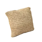 Kép 11/11 - The Raffia Flores Cushion Cover Square - Natural - 40x40