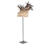 Kép 5/5 - The Guinea Feather Hat on Stand - Natural Black