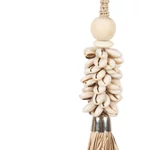 Kép 4/4 - The Cowrie and Raffia Tassel - Natural