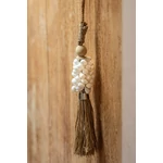 Kép 3/4 - The Cowrie and Raffia Tassel - Natural