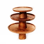 Kép 5/5 - The Teak Root Cake Dish - L