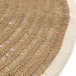 Kép 3/3 - The Seagrass & Cotton Round Carpet - Natural White - 150