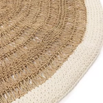 Kép 4/4 - The Seagrass & Cotton Round Carpet - Natural White - 100