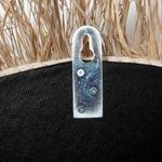 Kép 9/9 - The Raffia Cowrie Mirror - Natural White