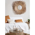 Kép 6/7 - The Four Panel Leather Cushion Cover - Camel - 60x60