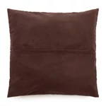 Kép 2/4 - The Four Panel Leather Cushion Cover - Choco - 60x60