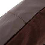 Kép 3/4 - The Four Panel Leather Cushion Cover - Choco - 60x60